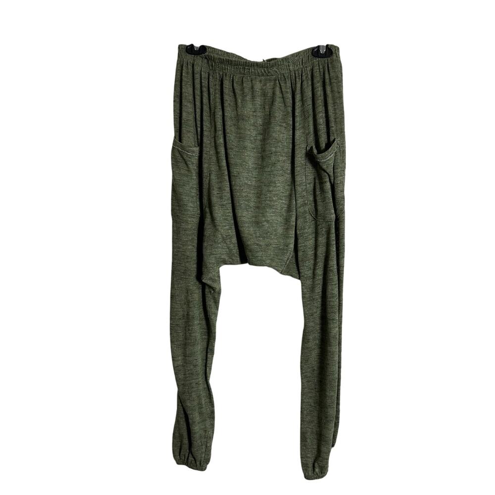 INTIMATELY FREE  Pull-on Heathered Green Harem Pants Size S